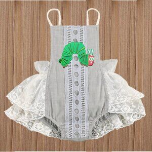 The Very Hungry Caterpillar Romper Outfit Clothes Dress Caterpillar Dress